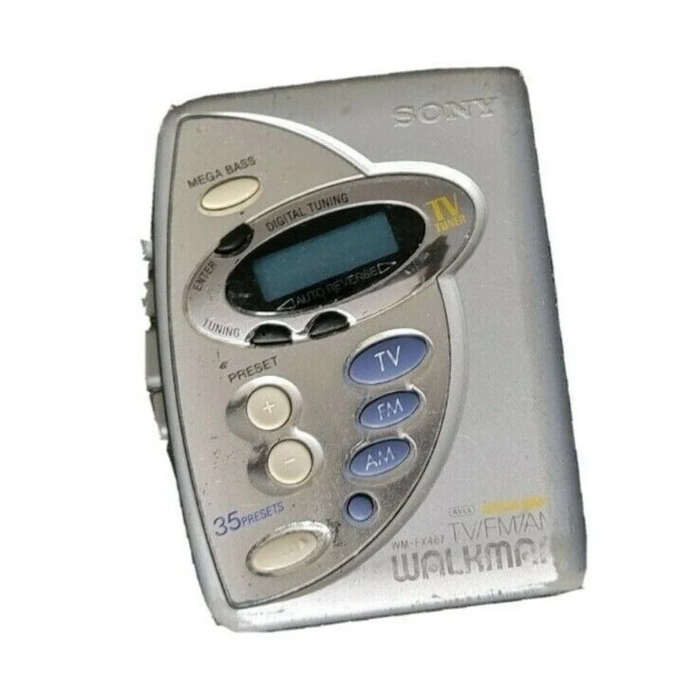 Sony Walkman WM-FX467 Cassette Player AM/FM/TV Radio Partially Works